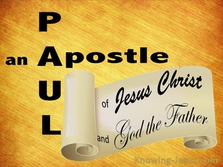 Galatians 1:1 Paul An Apostle (yellow)